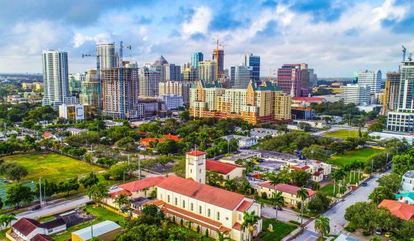 Fort Lauderdale, Florida, USA Skyline Aerial Fort Lauderdale, Florida, USA Drone Skyline Aerial